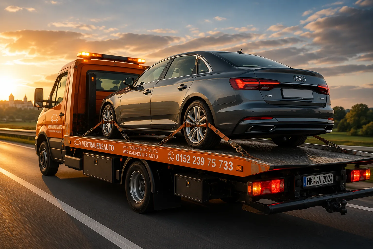 Fahrzeugabholung beim Autoankauf in Hemer